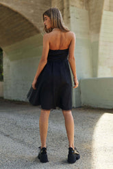 Black Mesh Ruffle Tube Top Swing Dress, Dresses, $ 59.00, A Moment Of Now™